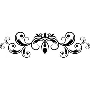 Rienda Libre Graphics - Decomural Fleur De Lis Leaf Headboard Ws-18133