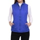 thumbnail image 1 of INSPIRE CHIC Chalecos de Abrigo para Mujer Cuello Alto Chaleco Acolchado con Cremallera Azul Brillante XL, 1 of 7