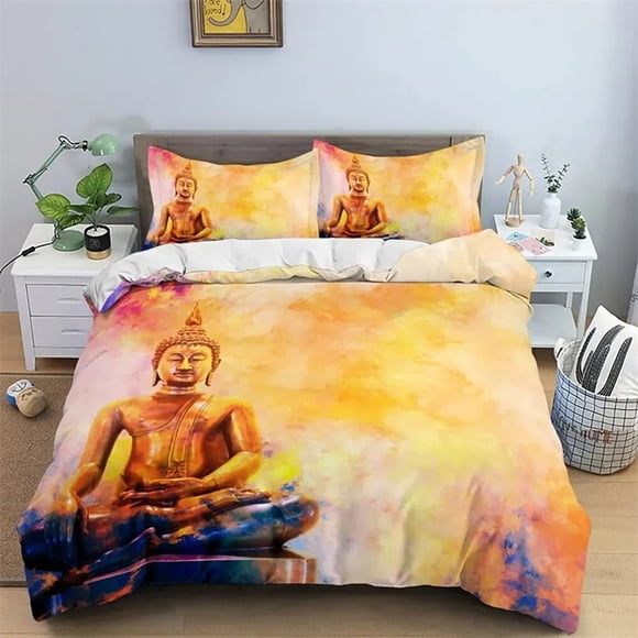 Family Buddha Bedding Set Mandala Quilt Cover Luxury Bed Sets Bohemian Bedclothes With Pillowcase