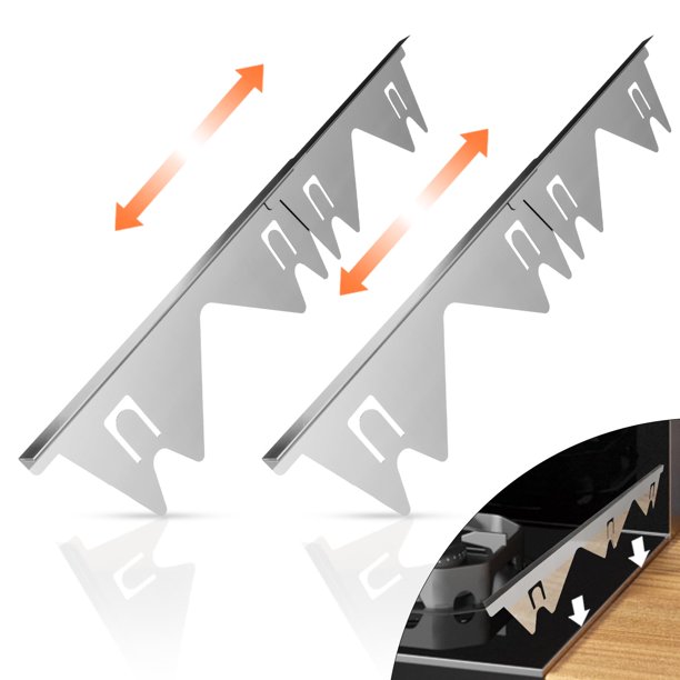 Cubiertas para huecos de estufa Xaogogo de acero inoxidable (2 unidades) de 35 a 70 cm