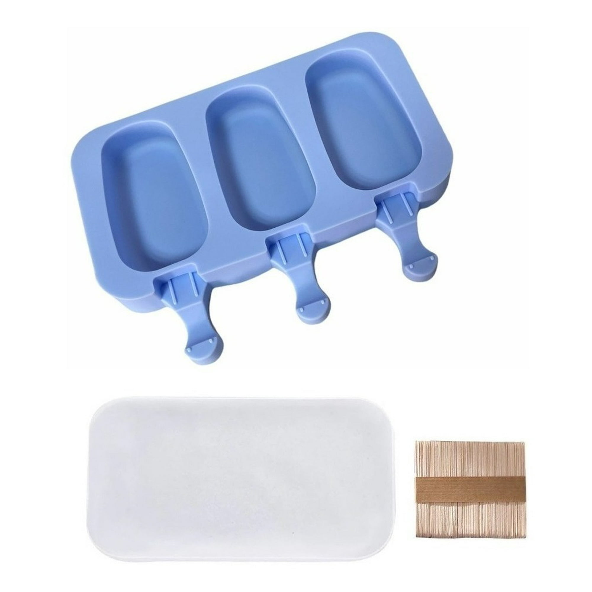 Genérico - Moldes De Silicona Para Helados Molde Paletas Helado 3 Cavid