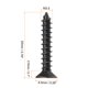 thumbnail image 2 of Uxcell M3.5 x 20mm Tornillos para Madera Acero al Carbono Óxido Negro Negro Paquete de 200, 2 of 5