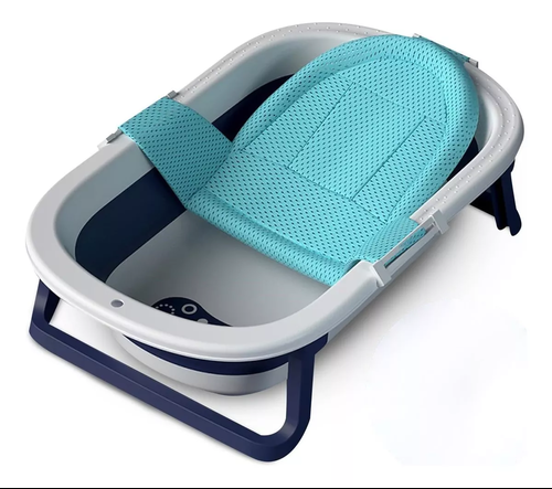 Genérico - Tina Bebé Bañera Plegable Con Malla Reforzada, Multicolor