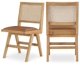thumbnail image 1 of Silla Meridian Furniture de Cuero Vegano (Juego de 2), 1 of 9