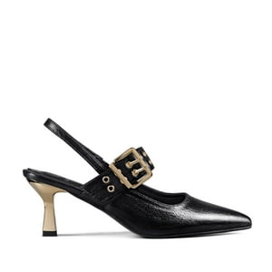 Zapato Taco Talón Abierto Hebilla Mujer Weide You539