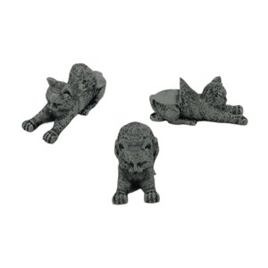 Ioensy - 3X Pies Para Macetas Figuras De Animales Soporte Para Plantas Para Oficinas Sala De Estar Exterior Gato Perezoso