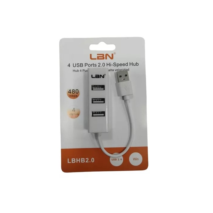 Lbn - Hub Multiplicador De Puertos Usb Blanco