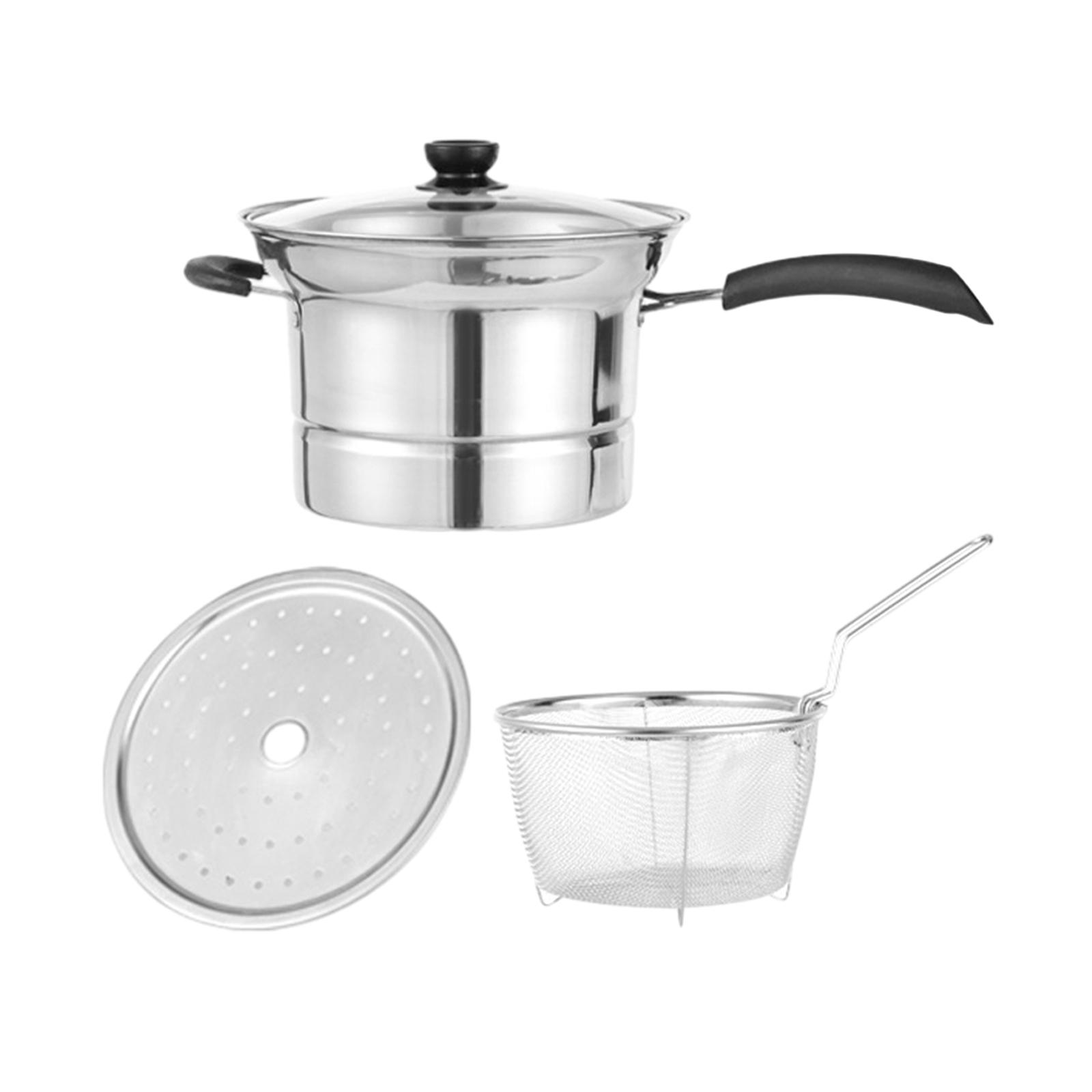 Bothyi - Olla Para Freír Multiusos Con Cesta Coladora Para Camping, Fiesta, Picnic