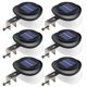 thumbnail image 1 of Luces solares tipo canalón DBF para exteriores, impermeables, LED, paquete de 6, 1 of 6