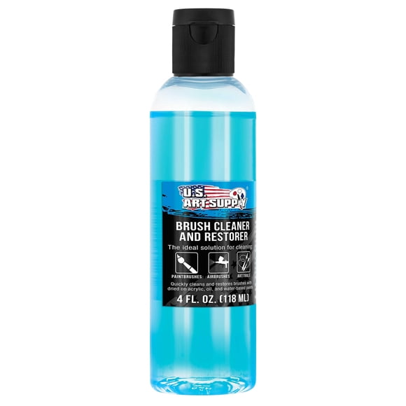 Limpiador y restaurador de cepillos U.S. Art Supply, botella de 120 ml