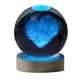 thumbnail image 5 of Bola De Cristal Luz Nocturna Patrón De Corazón Esfera De Cristal Decoración Moderna Para El Hogar 8cm, 5 of 5