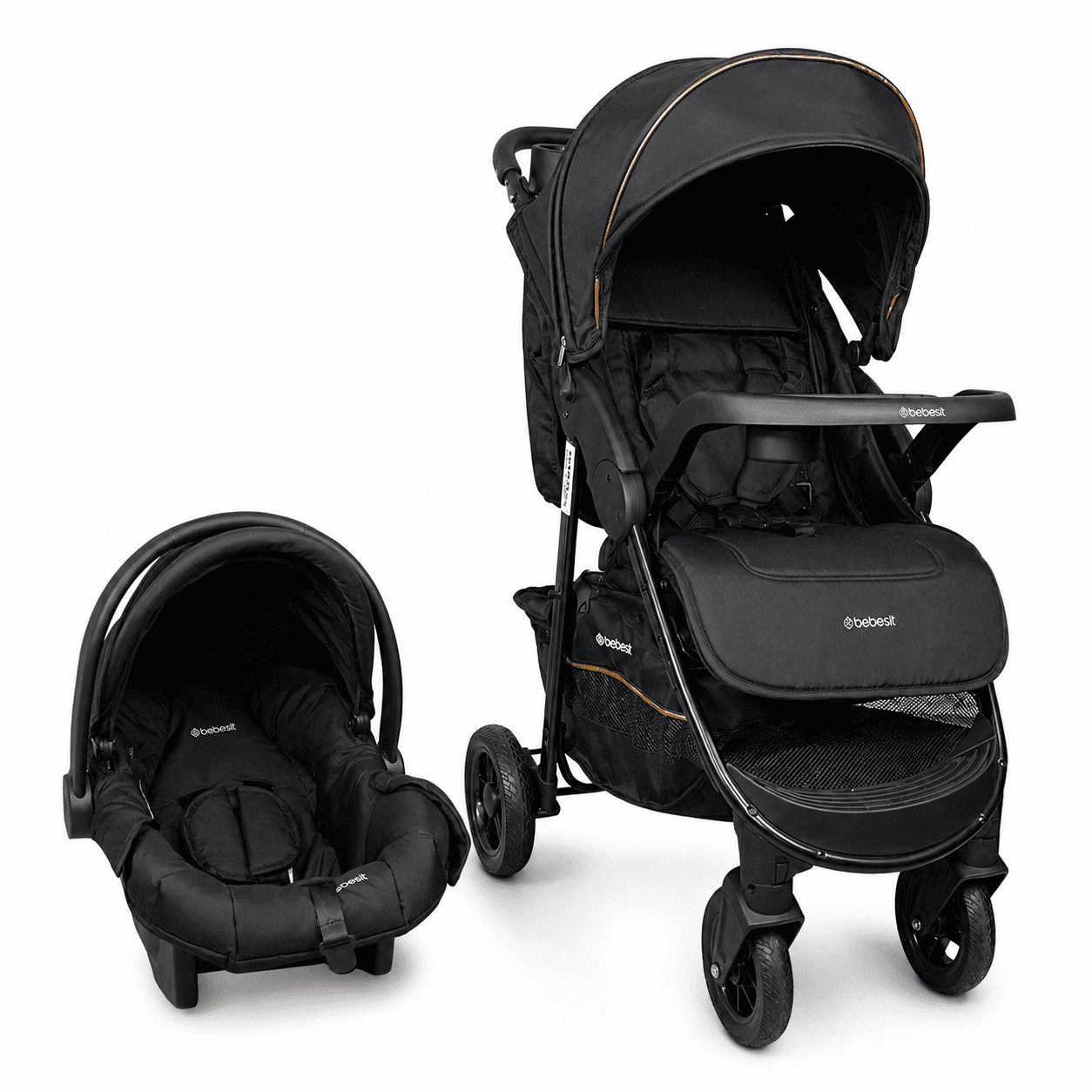 Bebesit - Coche Travel Sienna Negro Gold