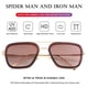 thumbnail image 3 of Gafas de sol AIEYEZO Tony Stark vintage con montura metálica cuadrada, 3 of 7