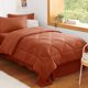 thumbnail image 1 of Juego de Edredón CozyLux Twin XL de 5 Piezas – Naranja Quemado, 1 of 8