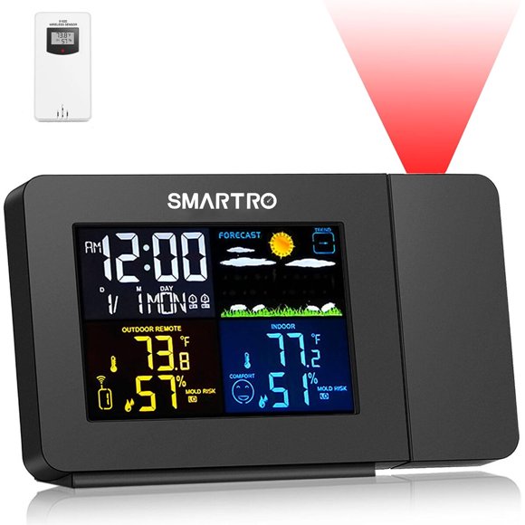 Reloj despertador proyector SMARTRO SC91