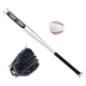 thumbnail image 5 of Juego De Bate De Béisbol Con Guante De Béisbol Y Guante Izquierdo Portátil Negro, 5 of 5