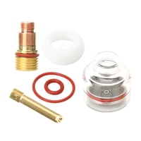 Magideal - 6 Piezas De Lente De Gas Colleta Caus Copa De Vidrio De Soldadura De Arco De Soldadura De Vidrio Juego Práctico De Soldadura De Argón Copa Transparent 2.4 Mm