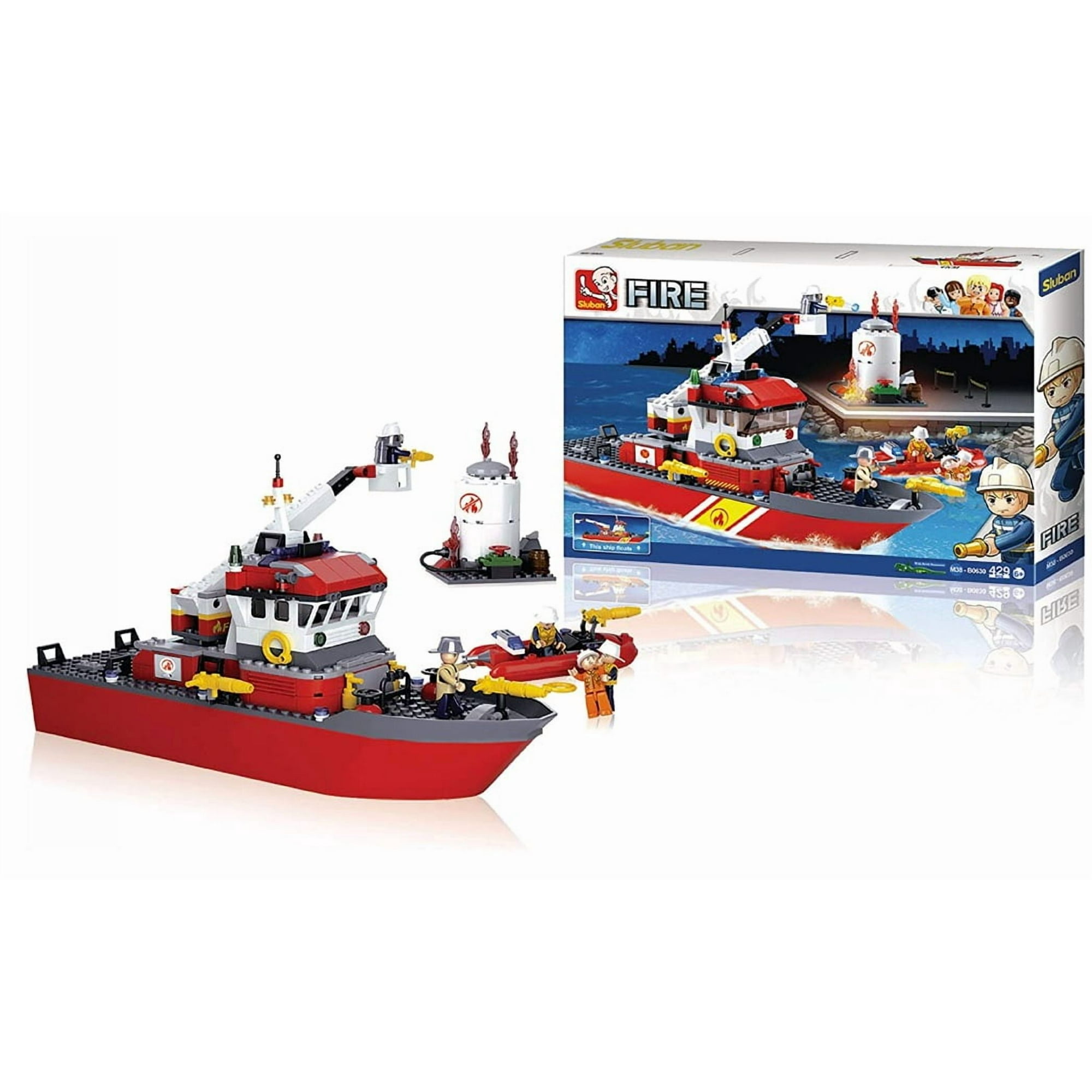 Sluban - Barco Contra Incendios, Compatible Lego