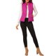 thumbnail image 2 of INSPIRE CHIC Chalecos de Abrigo para Mujer Cuello Alto Chaleco Acolchado con Cremallera Fucsia M, 2 of 7