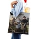 thumbnail image 4 of Medieval Bolso de tela con estampado de lienzo para mujer, bolsa de compras reutilizable y estética, con cremallera interior, regalo para mujer, 35 × 40 cm., 4 of 6