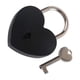 thumbnail image 1 of Amor en forma de corazón Candado Decoración Mini Pequeño Multicolor Mini Cerradura Cerradura en forma de corazón Cerradura de llave para el hogar negro, 1 of 5