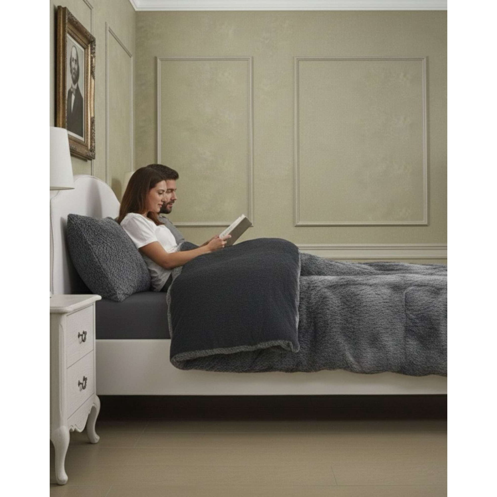 Imac Hogar - Cubrecama Otoño Invierno Chiporro Peludo Premium 2 Plazas