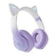 thumbnail image 1 of Auriculares Sobre La Oreja LED HD Estéreo De Haz De Cabeza Ajustable Para Computadora De Juegos Blanco, Púrpura, 1 of 5