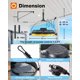 thumbnail image 2 of Ventilador de techo addlon de 51 cm impermeable con luz y control remoto, 2 of 9