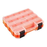 Magideal - Organizador De Herramientas De Doble Lateral Caja De Almacenamiento De Hardware Fisionaria Fisería Köler Box Organizador De Tornillo Organizador De To Naranja