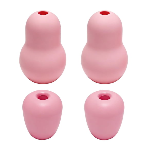 Puntas de oído para estetoscopio CZMZHFC (tamaño pequeño/mediano) 4 piezas rosadas