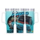 thumbnail image 1 of Mojo Swoptops Vaso aislado de acero inoxidable con asa, diseño temático, regalo para familia, amigos y fans; incluye pajita y encaja en el portavasos estándar, 40 oz, 1 of 6