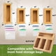 thumbnail image 3 of Organizador de bolsas de almacenamiento Woodenhouse Bamboo Baggie Drawer, 3 of 7