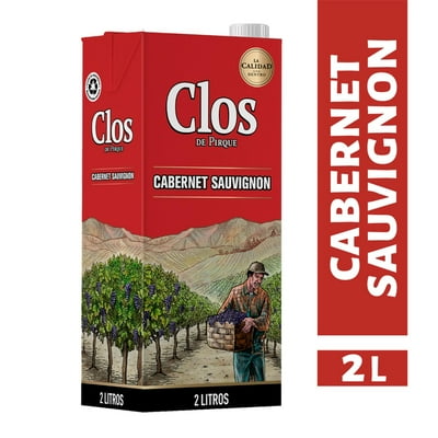 Vino Tinto Cabernet Sauvignon Caja 2 L Clos De Pirque