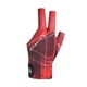 thumbnail image 3 of Guante De Billar De 3 Dedos Antideslizante Para Adultos, Para Mujeres Y Hombres, Guante Deportivo Para Taco De Billar, Color Negro Y Rojo, 3 of 5