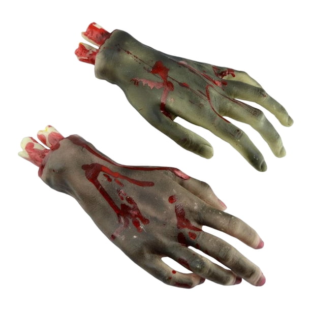 Accesorios s para manos y pies de Halloween, accesorios para fiestas de broma, partes del cuerpo de Halloween, accesorios para pies de manos , manos negras