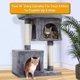 thumbnail image 3 of Cat Tree PAWBEE de 33 pulgadas de alto para gatos de interior con 2 condominios, 3 of 7