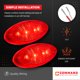 thumbnail image 3 of Luz de despeje roja de 10 cm Command Electronics – paquete de 2, 3 of 8