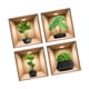 thumbnail image 4 of 4 Pegatinas De Pared Con Plantas Verdes Para Comedor, Oficina, Decoración Del Hogar, Despegar Y Pegar Con Macetas Negras, 4 of 5