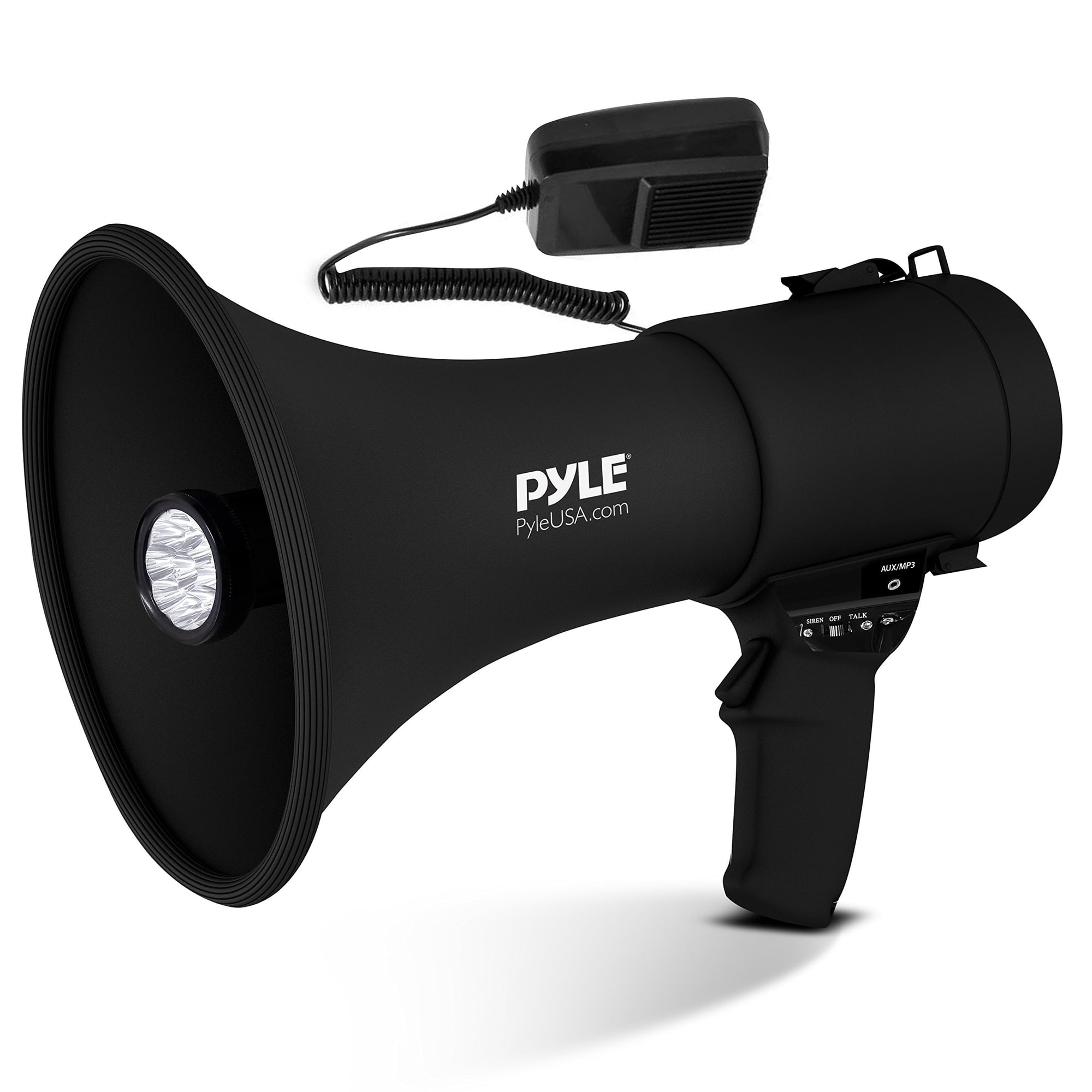 Altavoz Megáfono Portátil Con Megáfono Pyle De 50 W Con Micrófono