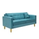 thumbnail image 2 of Sofa New Retro 3C Felpa 01 Turquesa, 2 of 6