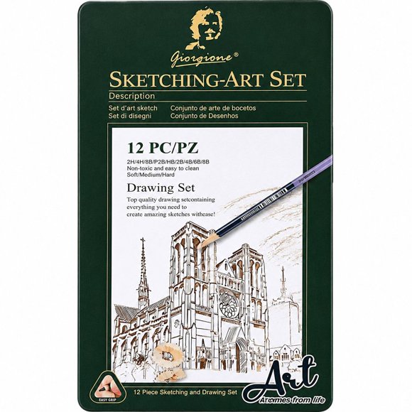 Set 12 Lápices de Boceto Giorgione Sketching-Art G-121208