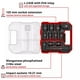 thumbnail image 3 of Set 12 Dados de Impacto Einhell 109283 rojo, 3 of 5