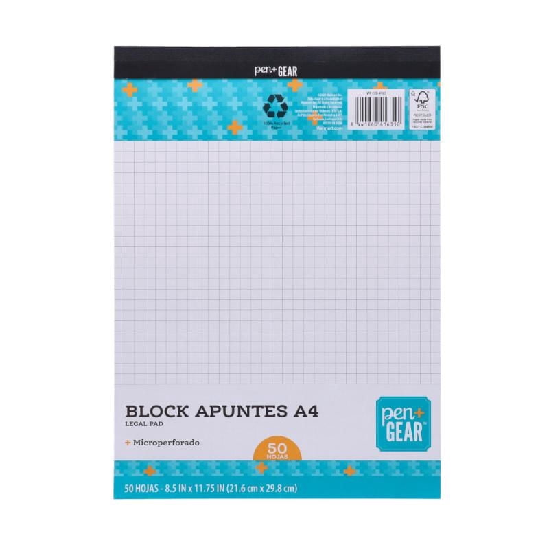 Block Apuntes A4 50 Hojas Pen+Gear