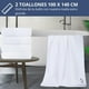 thumbnail image 2 of Set De 2 Toallas Grande De Baño Toallon 100 x 140 Cm Microfibra Az, 2 of 8