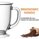 thumbnail image 3 of Taza de café de vidrio Mfacoy de 15 oz (444 ml), 3 of 3
