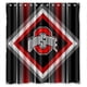thumbnail image 1 of Cortina de ducha de los Ohio State Buckeyes, juego de cortina de baño con ganchos, tamaño 66 x 72 pulgadas, 1 of 3