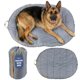 thumbnail image 1 of Cama para perro rubyloo 122 cm plegable y portátil gris, 1 of 7