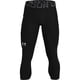 thumbnail image 1 of Leggins Under Armour HeatGear 3/4 para hombre, negros (001) /gris intenso, 3XL, 1 of 4