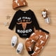 thumbnail image 1 of Baby Boys Girls Bodysuit & Pants & Hat With Cartoon Graphic Baby Clothes Baby Layette Sets, 1 of 5