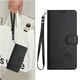 thumbnail image 3 of Funda tipo cartera FOXDOCK para OPPO Reno 12F con soporte, ranuras, RFID, diseño de gato, 3 of 5